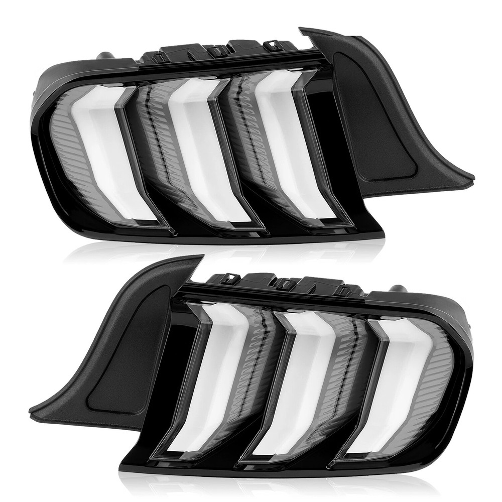 For Ford Mustang 2015-2023 Clear LED Tail Lights Brake Lamp w/Sequential Signals