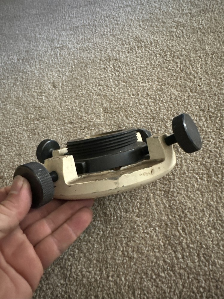 K&E Keuffel Esser Optical Alignment X Y Adjustable Base Plate W/ Mounting Ring