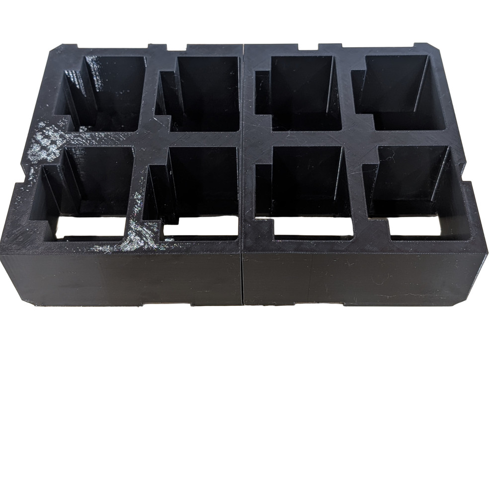Milwaukee PACKOUT 8× M18 Battery Insert – Storage for 2-Drawer System