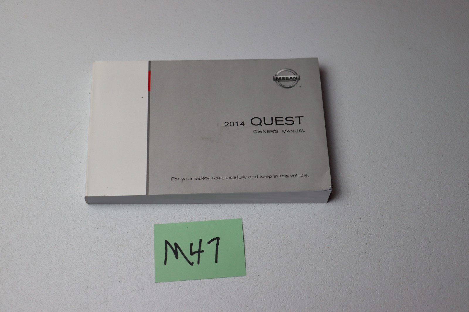 2014 Nissan Quest Owners Manual OEM Factory Guide Book