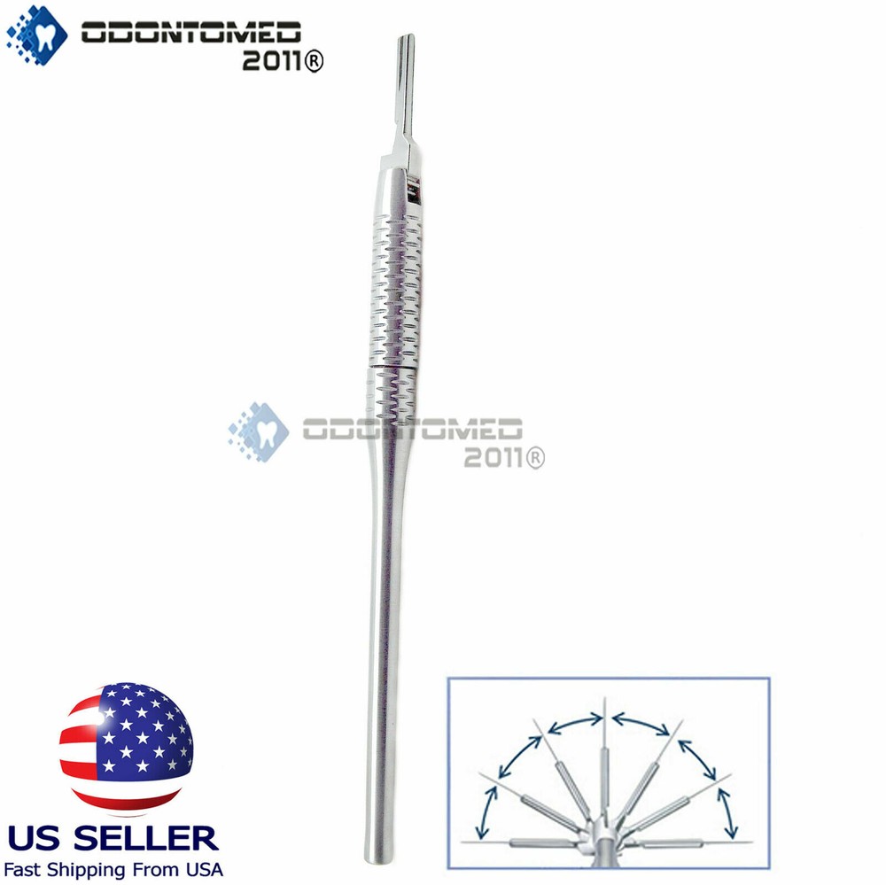 Round Pattern Adjustable 7 Ways Scalpel Handle #3 Surgical Dental Implants
