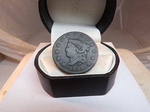 1824 CORONET MATRON HEAD COPPER LARGE CENT COIN # C 1666