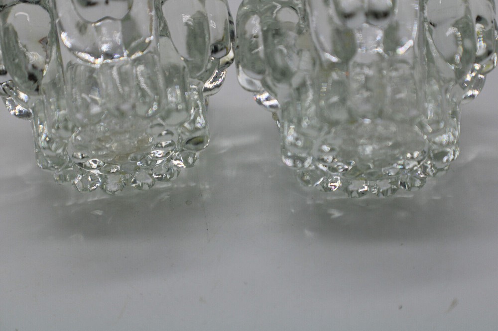 Clear Flower Shaped Taper Holders