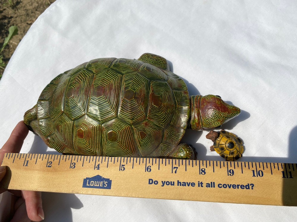 Turtle Lovers Realistic Ceramic Turtle 10.5” H52”