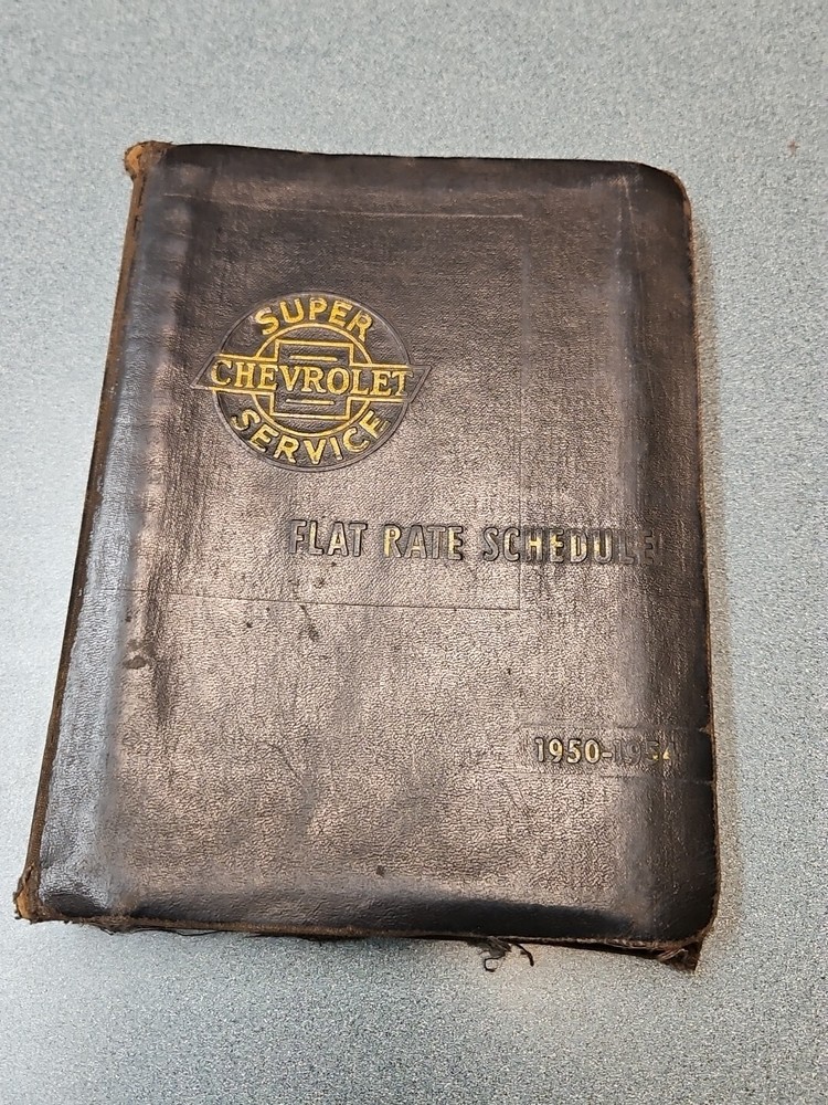 Chevrolet Flat Rate Schedule 1950 - 54