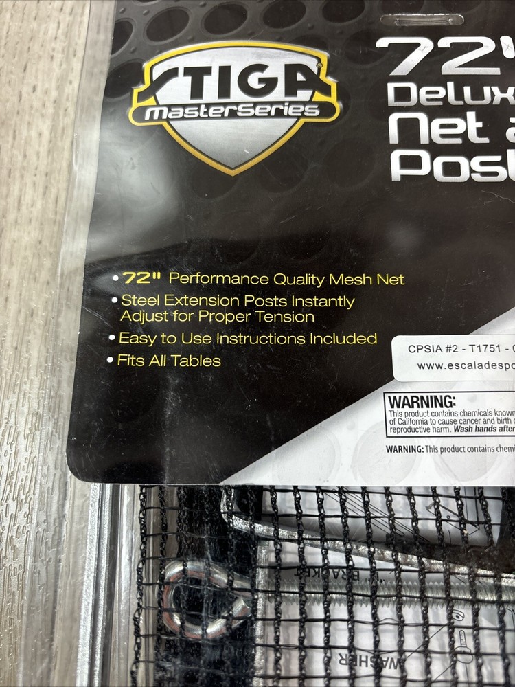 NEW Stiga Master Series 72" Clipper Net and Post Set
