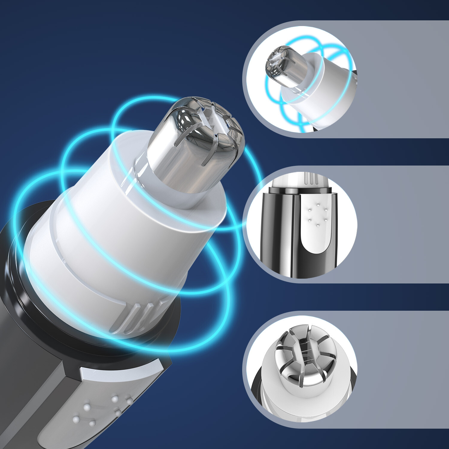 Electric Nose Ear Hair Trimmer Face Eyebrow Mustache Beard Shaver Clipper Unisex