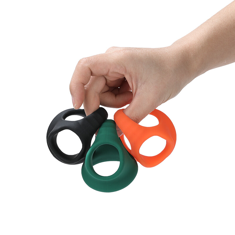 Reusable Penis-Enhancer-Extender-Ring Men Delayed Ejaculation Condom Chastity
