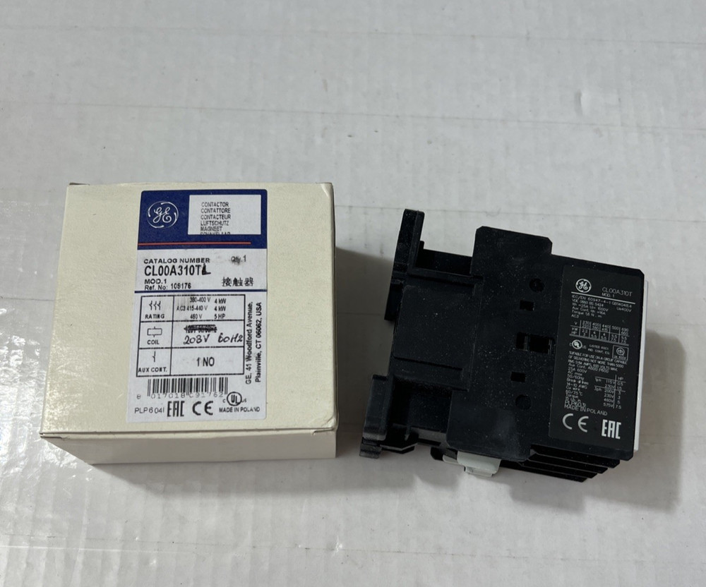 GE CL00A310 Contactor 208V 60 HZ Coil