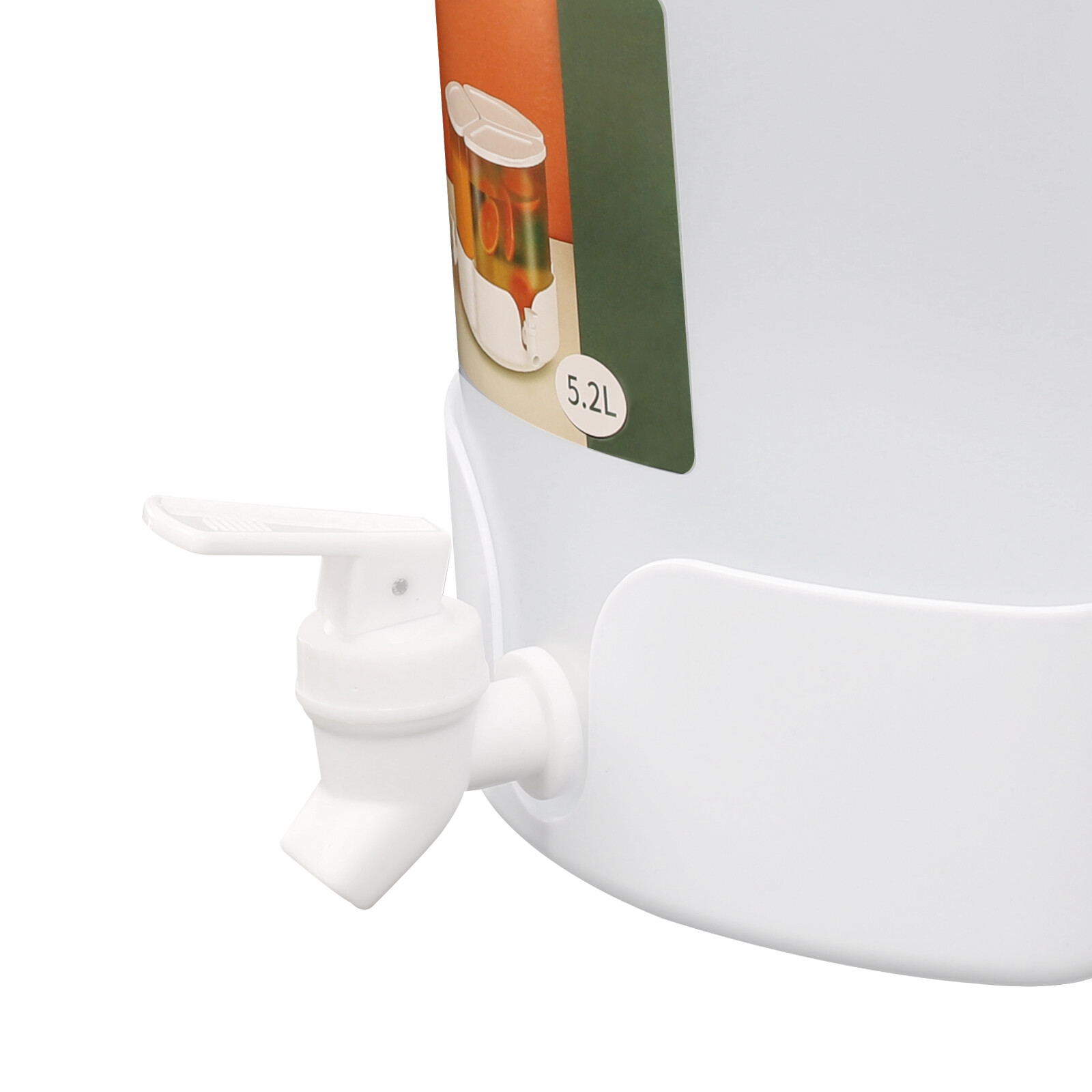 5.2L Juice/Drink Dispenser 3-in-1 Beverage Dispenser W/ 3* Faucet, 360° Rotation