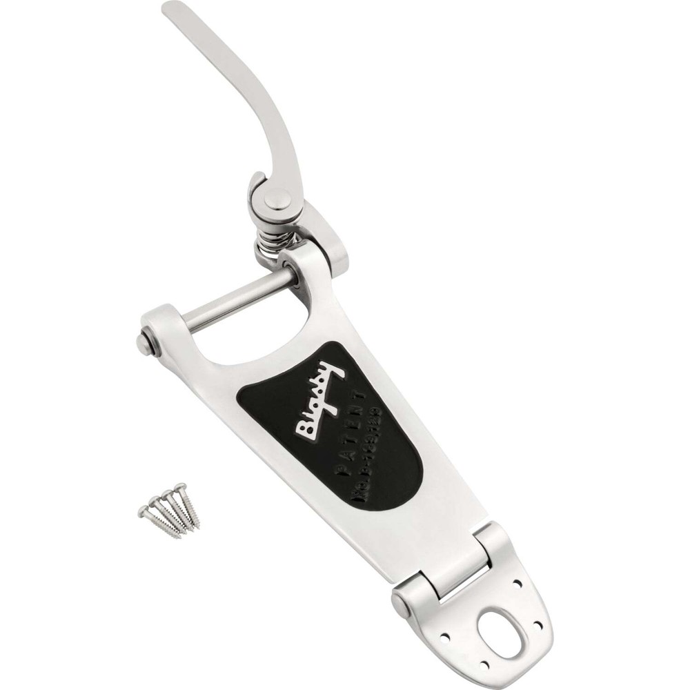 Bigsby Tailpiece B6, Polished Aluminum, Extra Short Hinge
