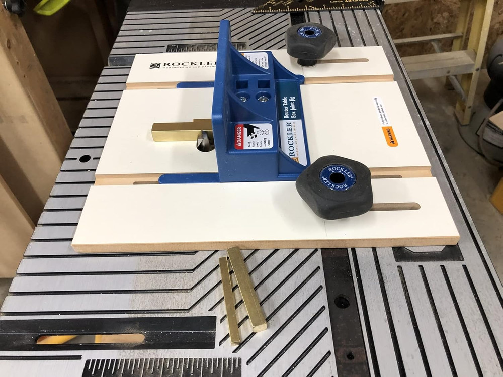 Router Table Box Joint Jig - Finger Joint Indexing Keys W/Three Finger Widths ¼”