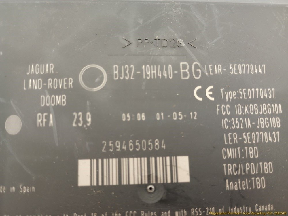 Range Rover Evoque L538 Anti Theft Locking Control Module Fits 2012-2013 12 13