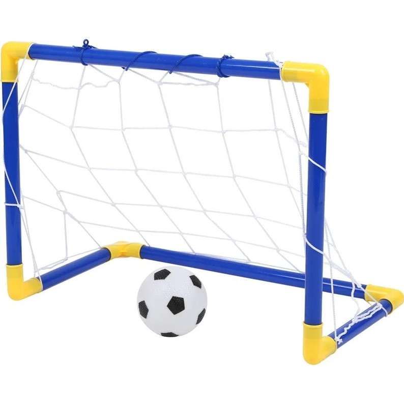 Mini Folding Soccer Goal Net Set with Ball & Pump Kids Indoor Outdoor Toy