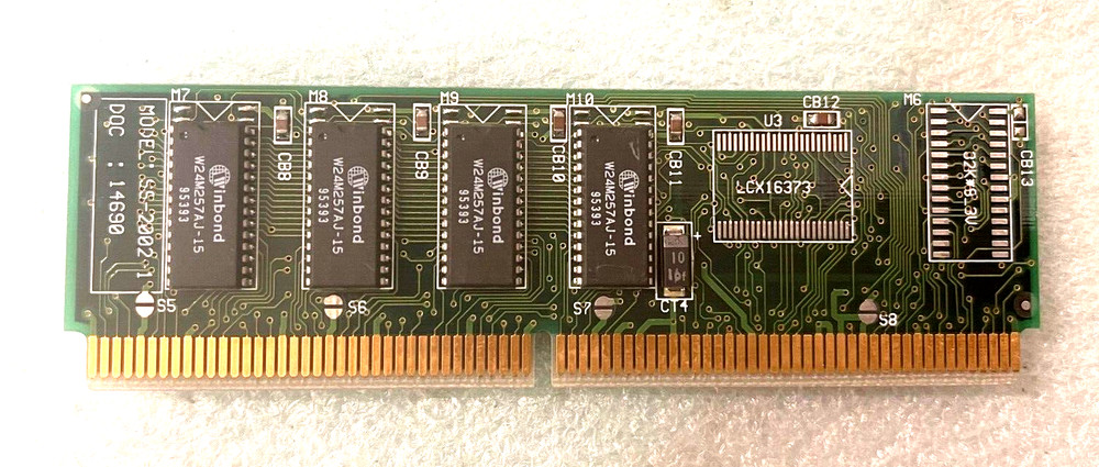 PULLS SS-2002-1 EIGHT CHIP 256K MOTHERBOARD CACHE MODULE RM2-CMP55-3