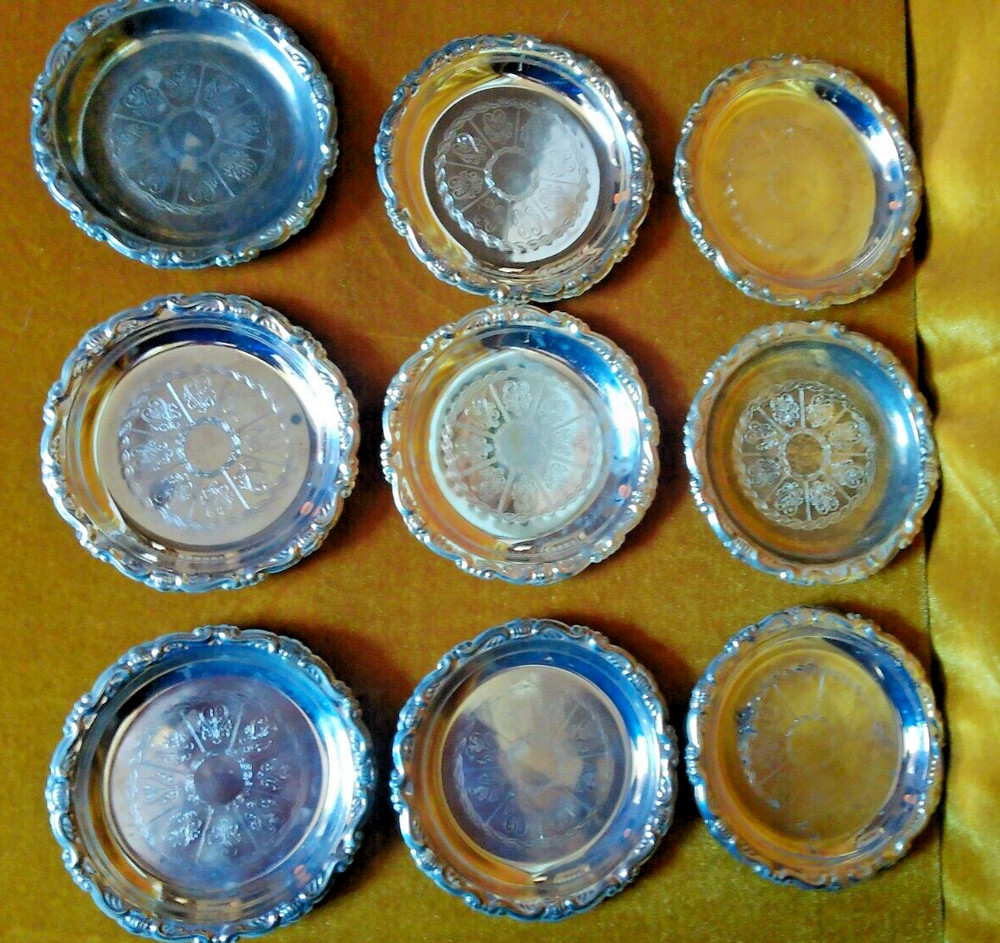 Spanish Silverplate Coasters