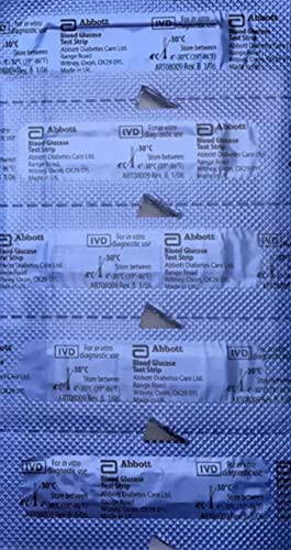 30 Blood Glucose Test Strips, Compatible with the Precision Xtra - OPEN BOX