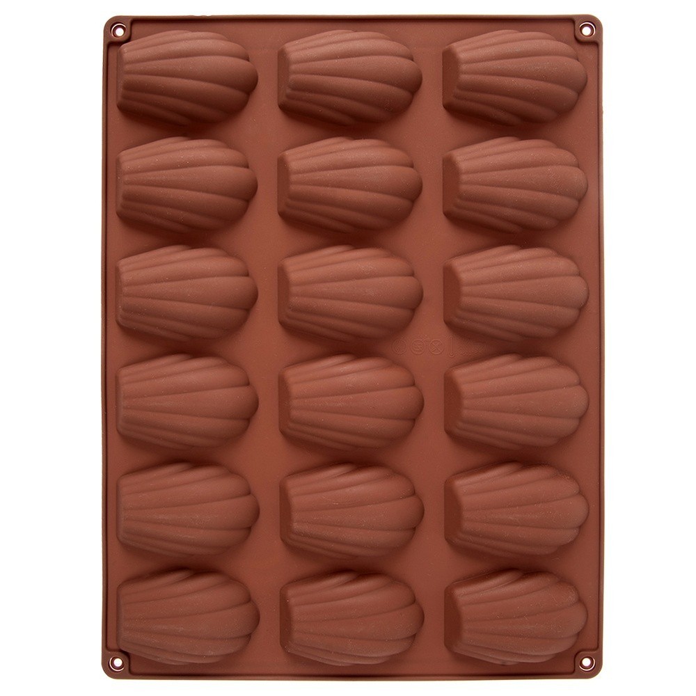 Silicone baking mold, shell shape, 32x24.5cm, heat-resistant, dishwasher-safe