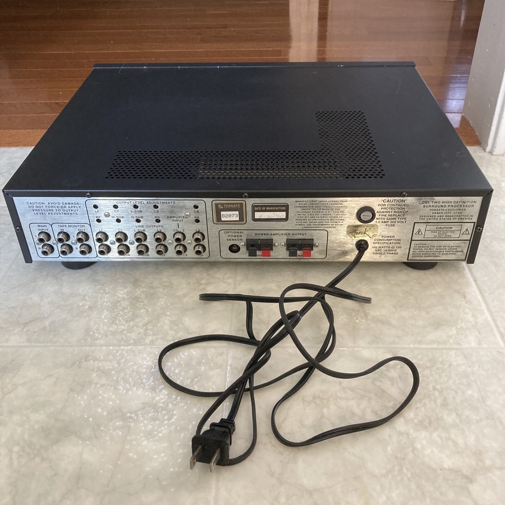 Fosgate Audionics Pro Plus Digital Servo Logic Surround Processor DSL Two DSL 2