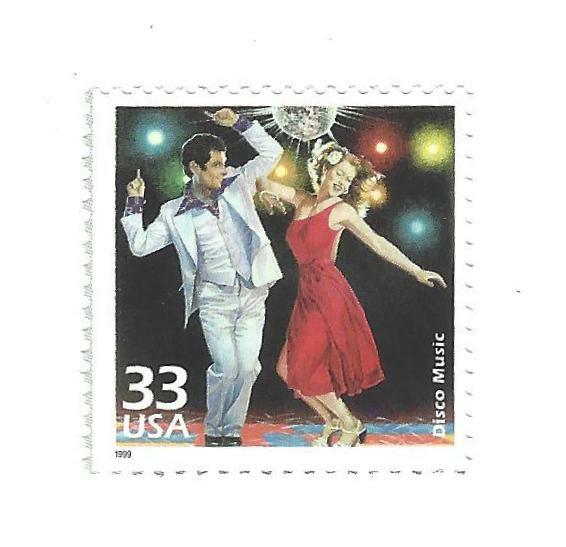 STAMP US SCOTT 3189d "Disco Music" 33 CENT 1999 MNH