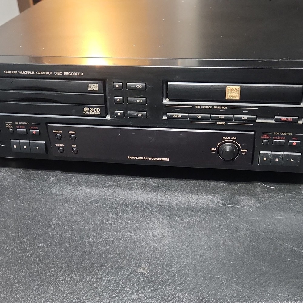 JVC XL-R5000BK 3-CD Recorder Changer Black CD/CD-R Player