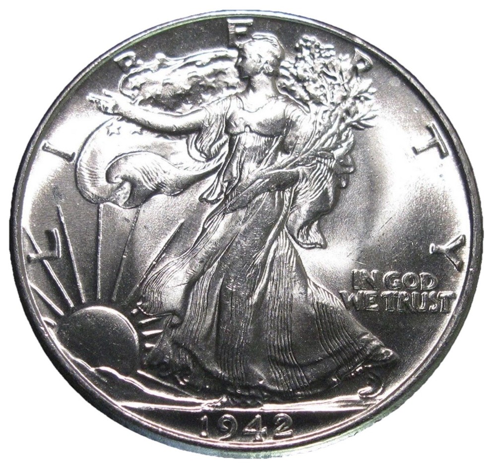 1942 Walking Liberty Half Dollar UNCIRCULATED BS9