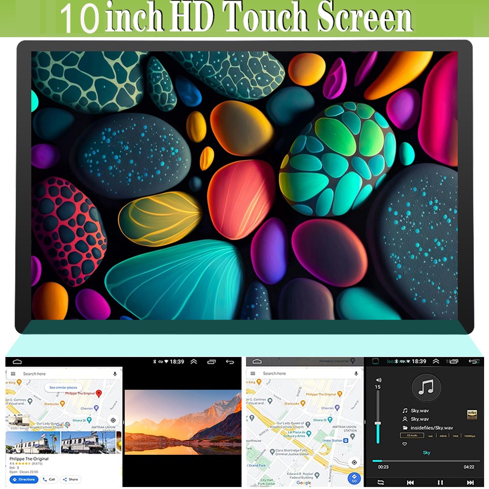 For 1998-2008 Ford E-250 E-350 Super Duty Carplay 10.1" Android 15 Stereo Radio