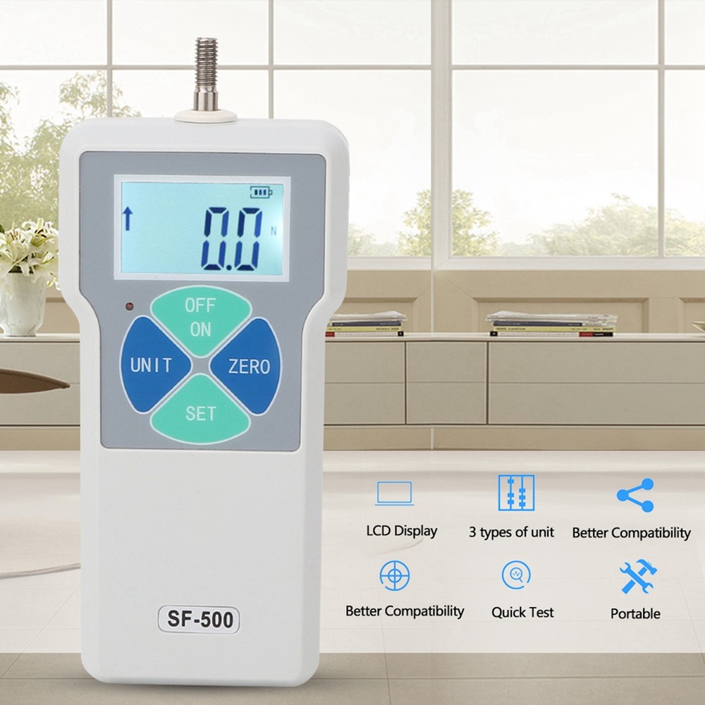 SF-500 Portable Digital Force Gauge High Accuracy Push And Pull Meter For PGNB