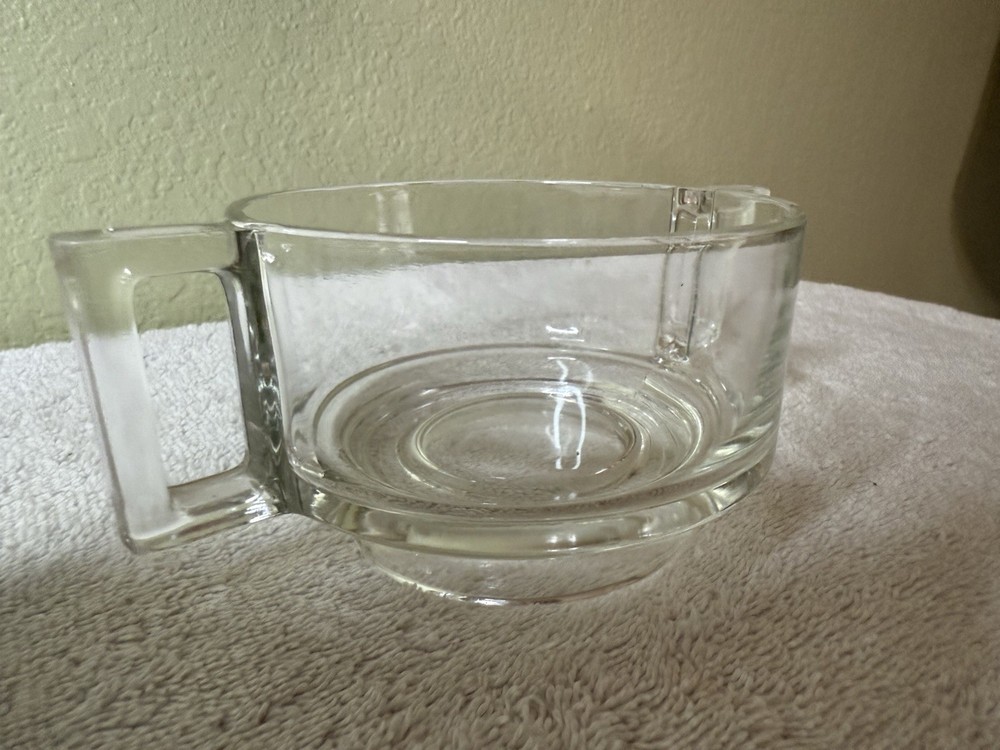 MCM Clear Glass Double Handled Soup Bowl Replacement