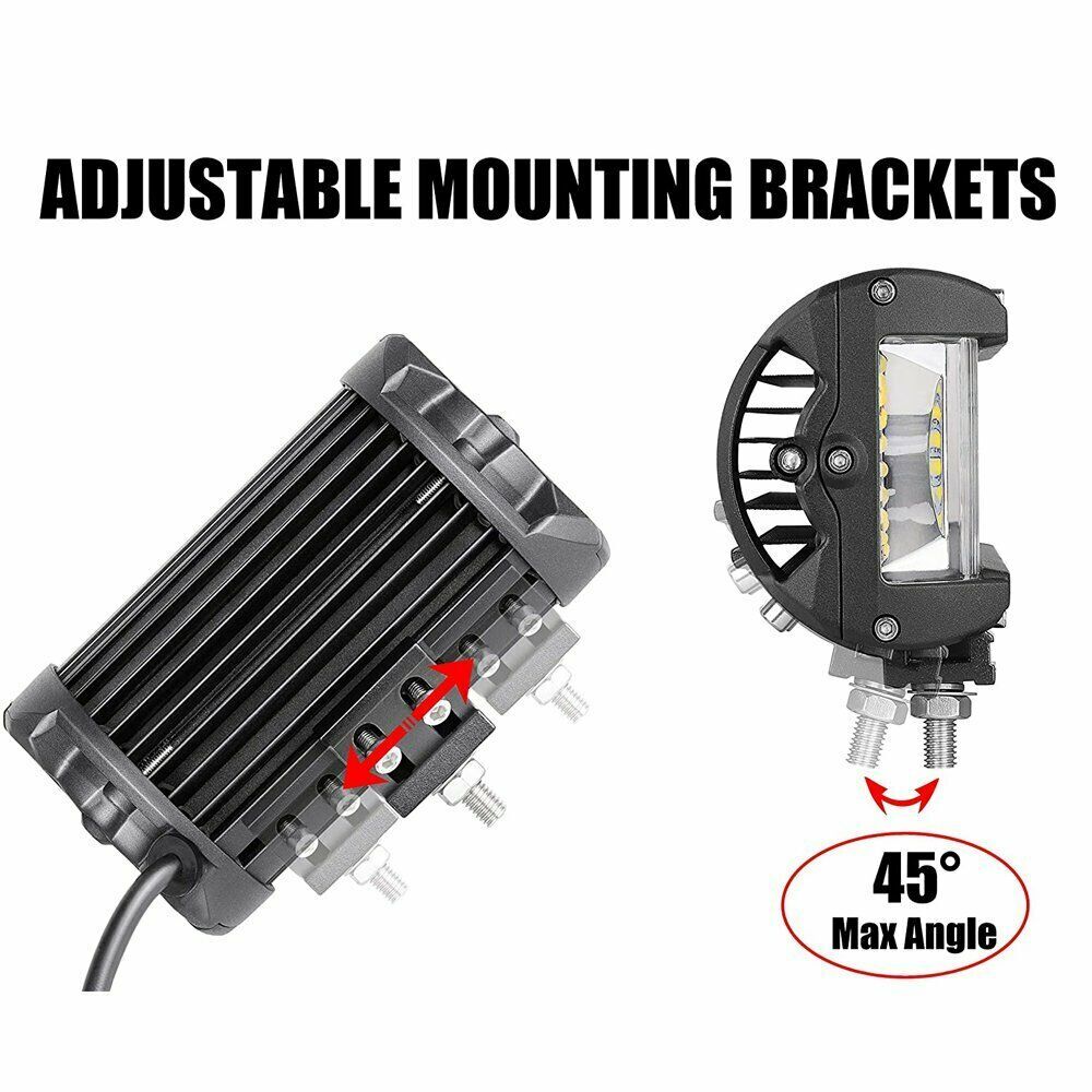 2Pcs Mount Bracket LED Work Light Bar Cube Pods Base Mounting Holder Universal