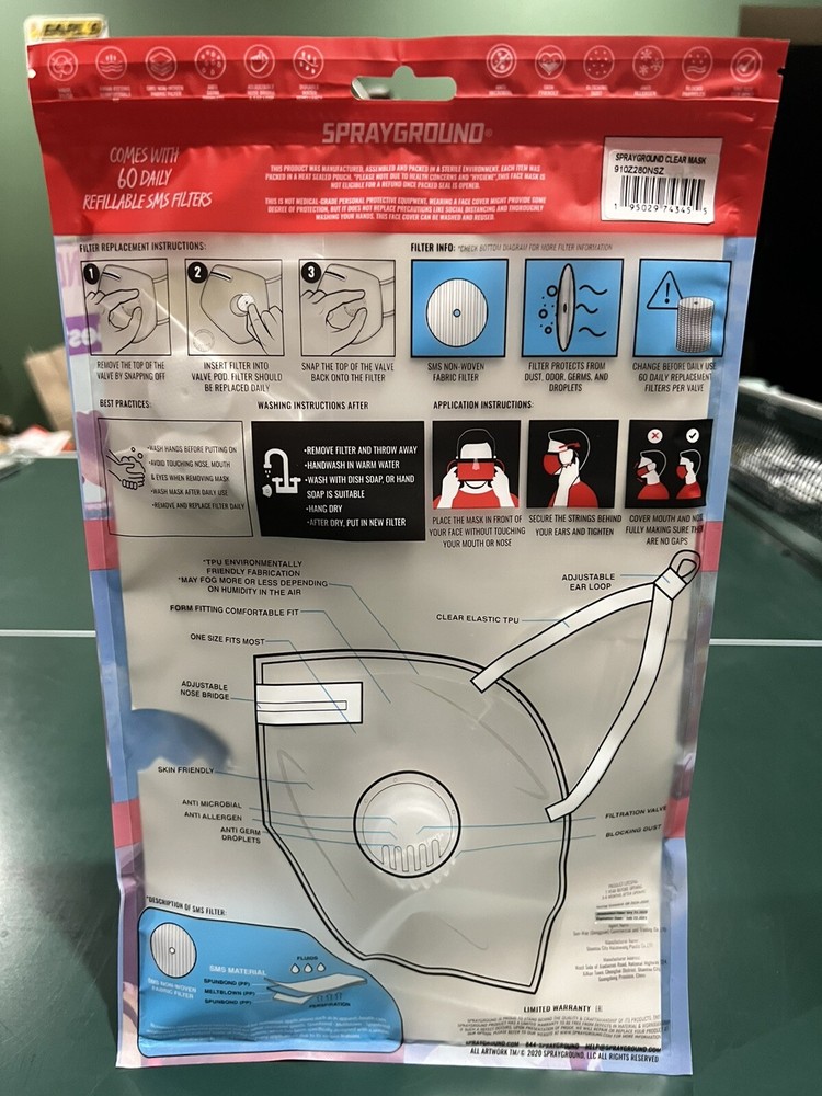 Sprayground Clear Mask