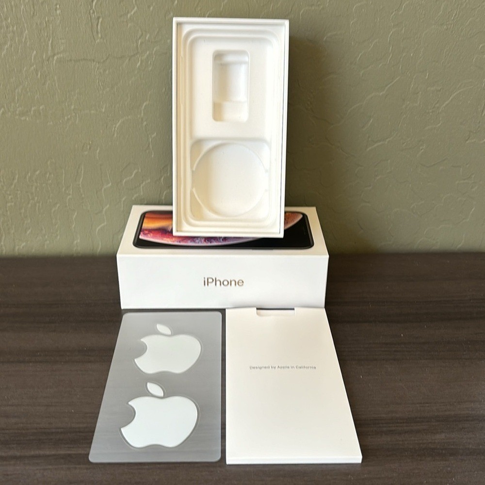 Apple iPhone XS Empty Storage Box with Apple Decals