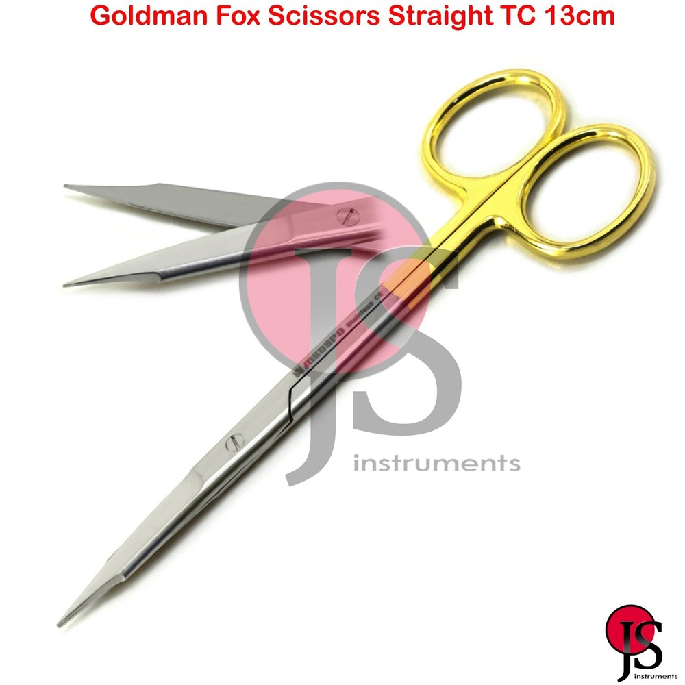 Goldman Fox Scissors Straight TC Operating Dissection Suture Tissue Surgical