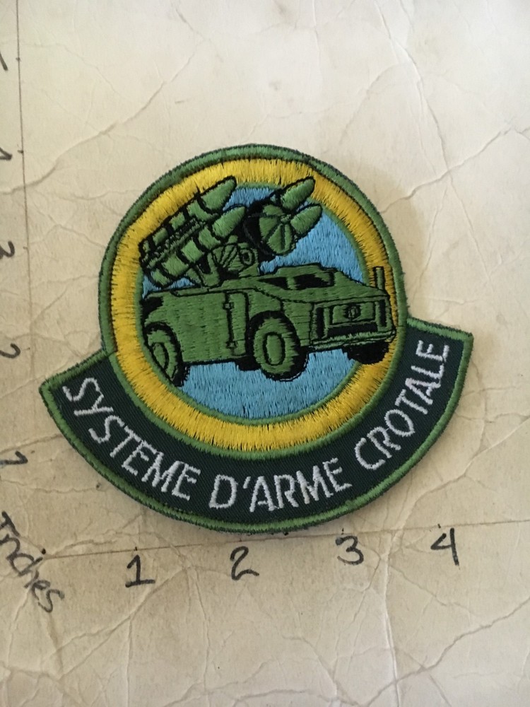 French Army Systeme D'Armecrotale patch 7/25/25 with hook & loop back