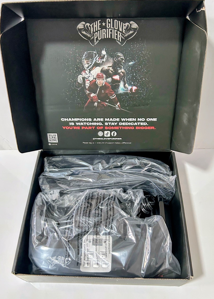 V2 Boxing Glove Drying System with Thermal. eating, Air Treatment Cycle