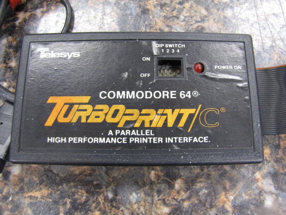 Commodore 64 Telesys Turbo Print / C Parallel High Performance Printer Interface