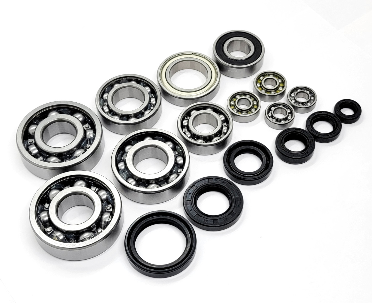 RM85 Engine Crank Shaft & Transmission Bearings & Seals Kit 02 03 04