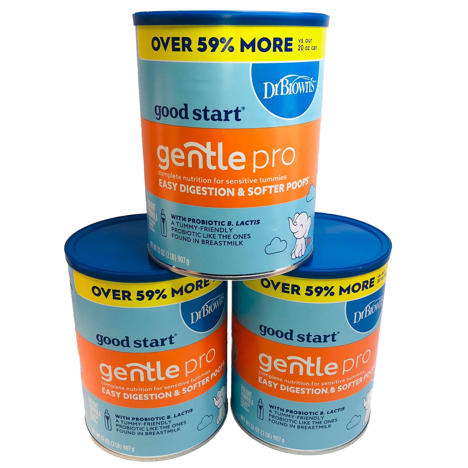 2 Good Start Dr. Brown’s Gentle Pro Baby Powder For Sensitive 32 Oz