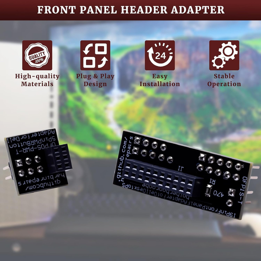 Front Panel Header Adapter Compatible with Dell Optiplex 7010 9010 7020 9020 Pre