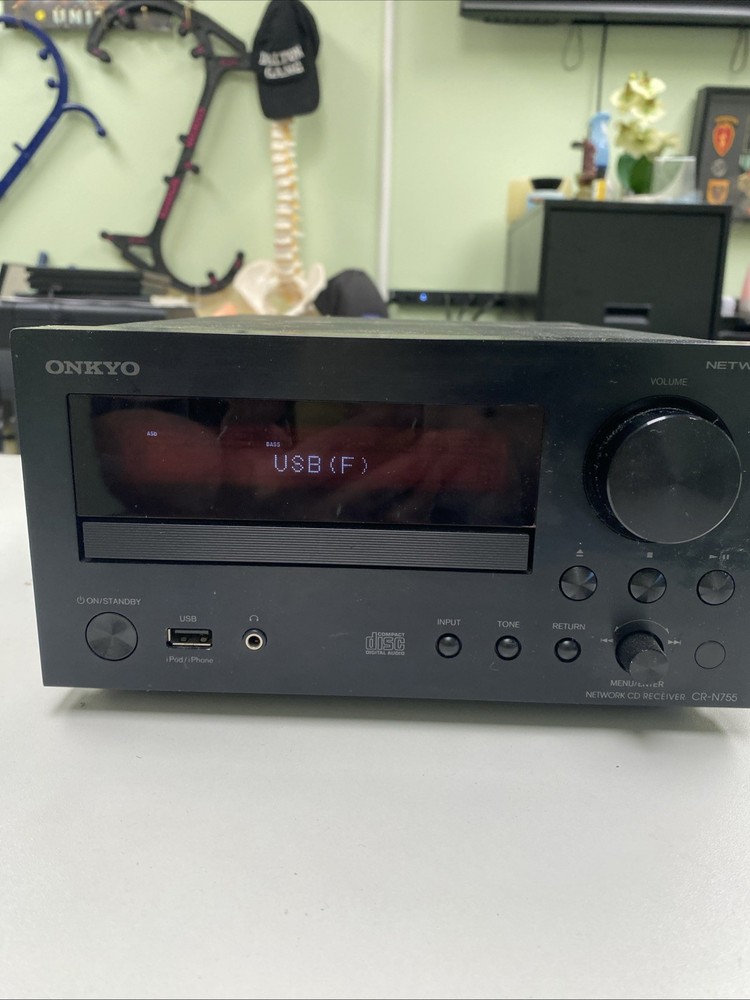 ONKYO CR-N755 amplifier receiver CD Player Mini System Used READ DESCRIPTION
