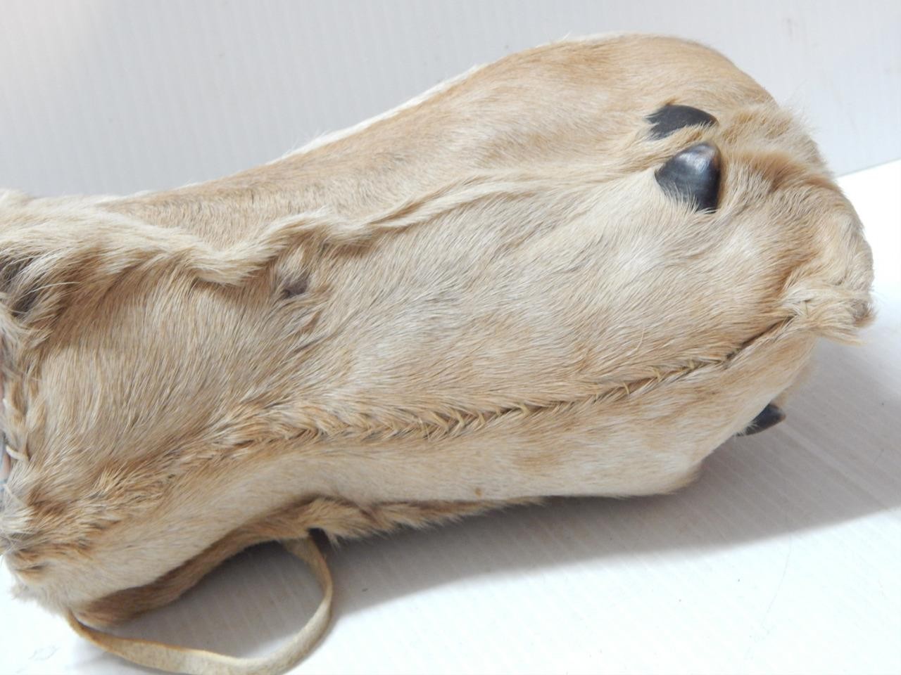 VINTAGE BLACKFEET PIEGAN INDIAN POUCH ELK HOOF BAG POUCH - XLNT CONDITION - NR