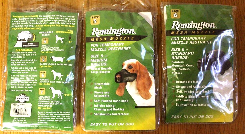 3 - Remington Mesh Muzzles Sizes 5 & 6
