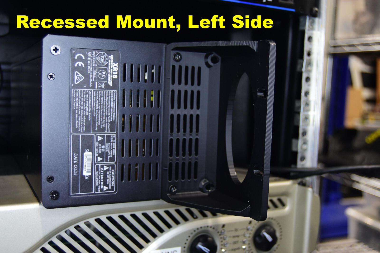 Improved - Rack Ears - Behringer XR16 XR18 SD16 & Midas MR16 MR18 Digital Mixers