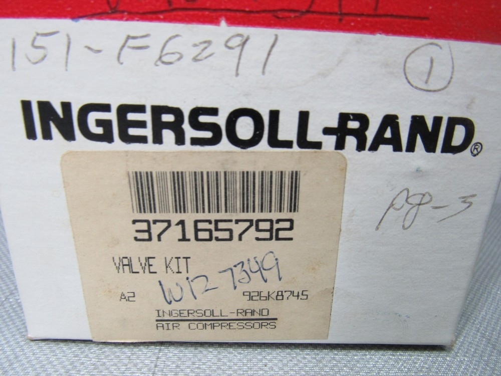 Ingresoll-Rand 37165792 Valve Kit