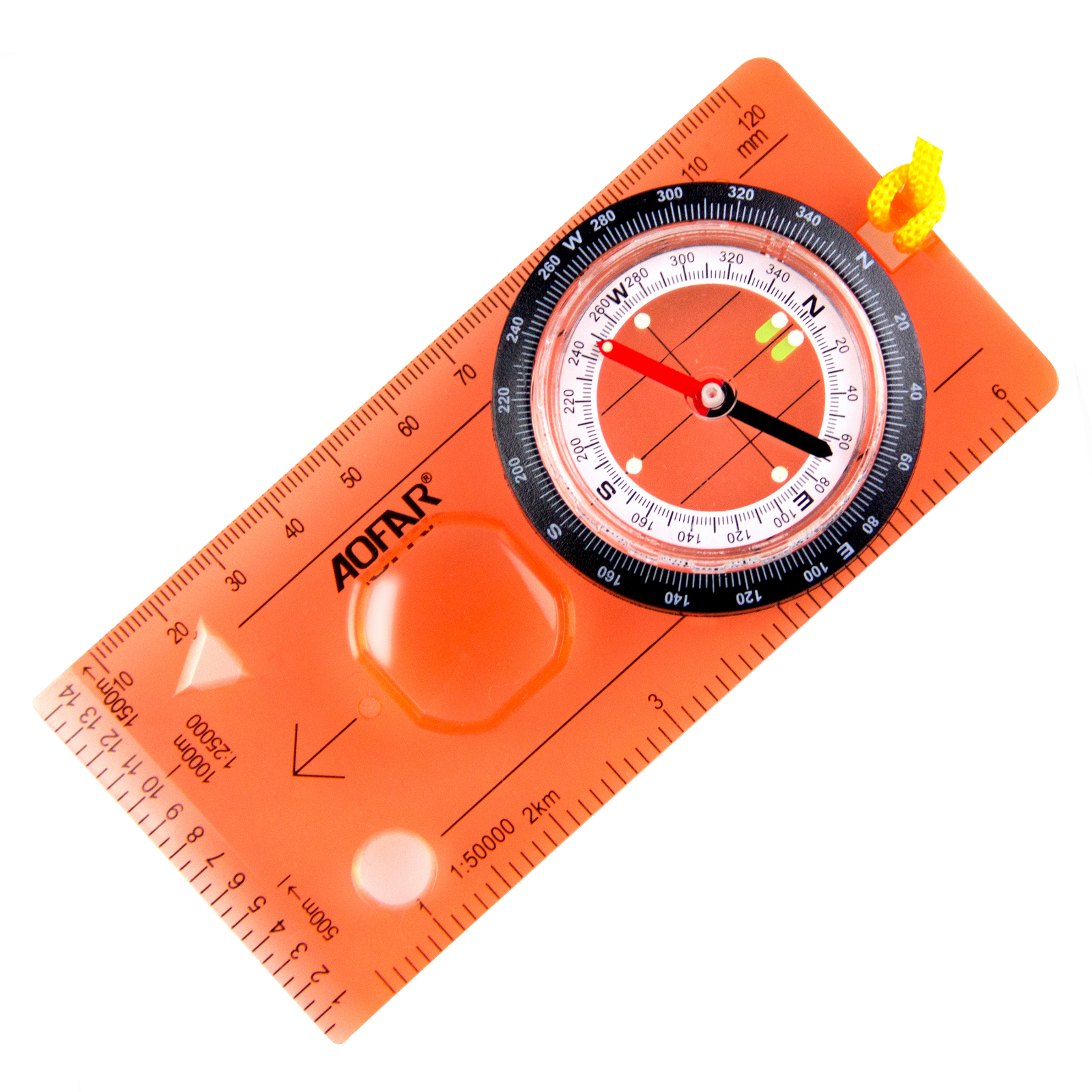 AOFAR Orienteering Map Compass AF-5C Hiking Survival Lightweight Kids Navigation