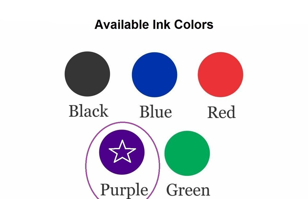 Ideal 300 Replacement Ink Pad Purple Ink