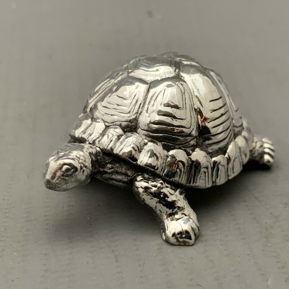 Silver TORTOISE - Fully Hallmarked Sterling Silver