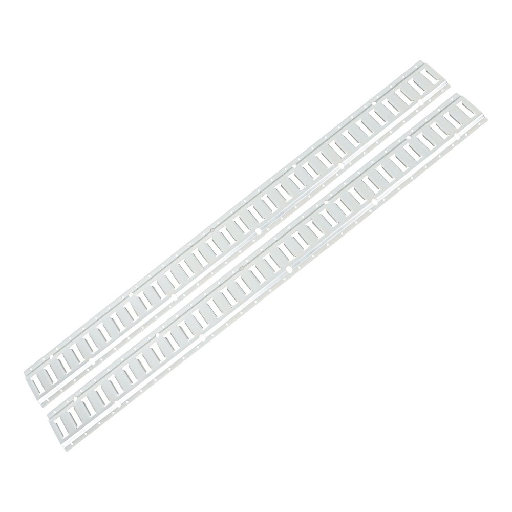 Carbon Steel Silver Black Replacement 24 Pack 5' E Track Tie Down Rail Kit