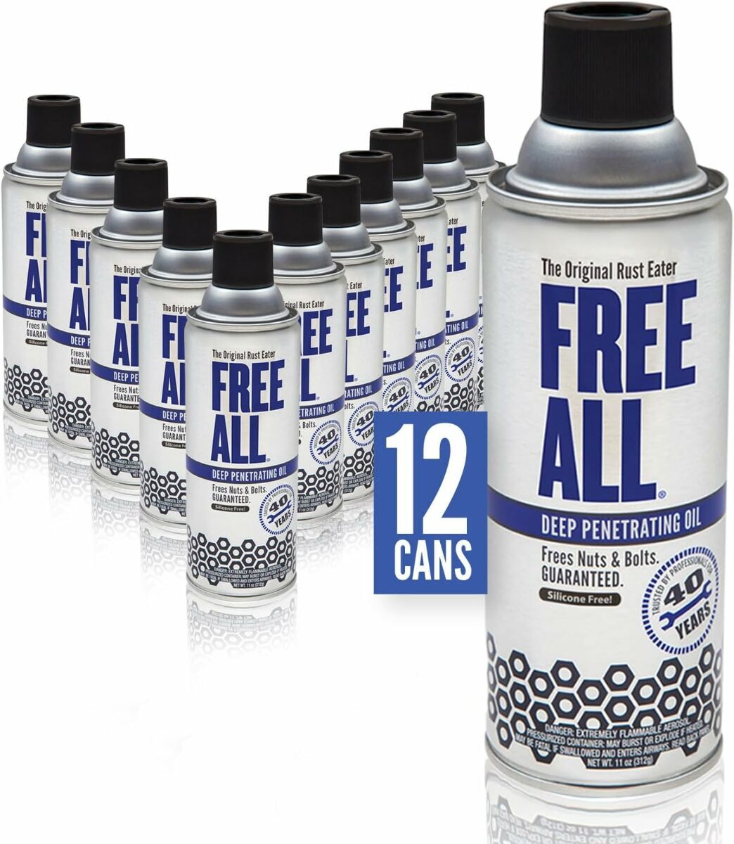 Free All Deep Penetrating Oil 11 oz. Aerosol Spray Can - 12 Pack RE12
