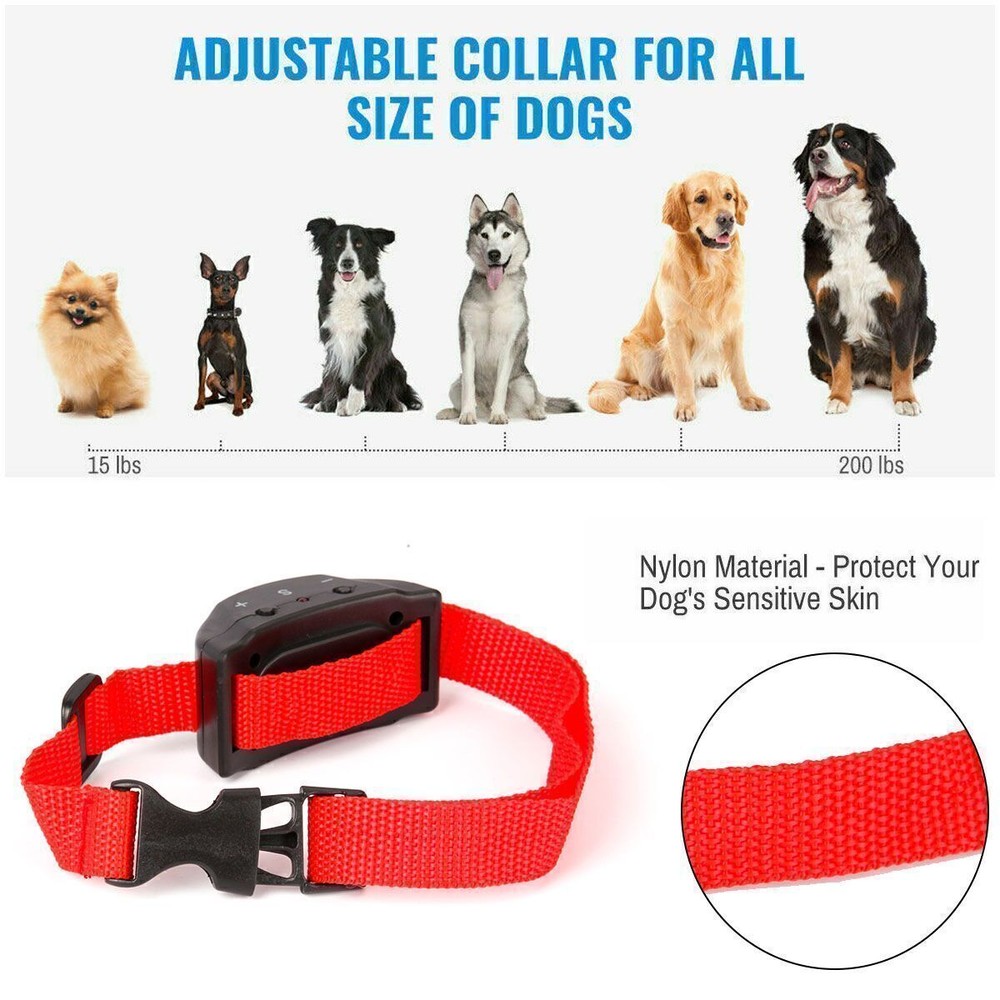 For Small Medium Large Dog Automatic Shock Control Collar No Barking Anti Bark